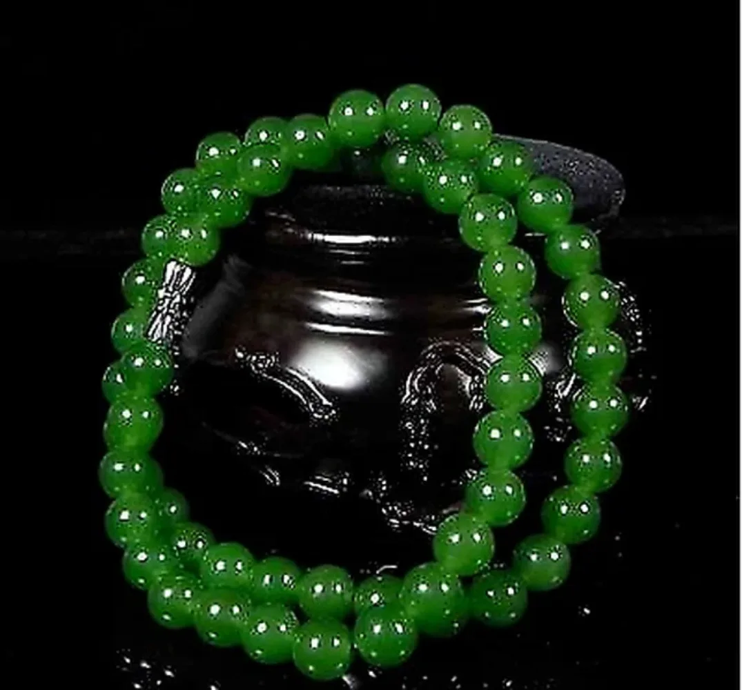 Women Accessories Jewelry - Echte natürliche grüne Perlen Halskette chinesischer