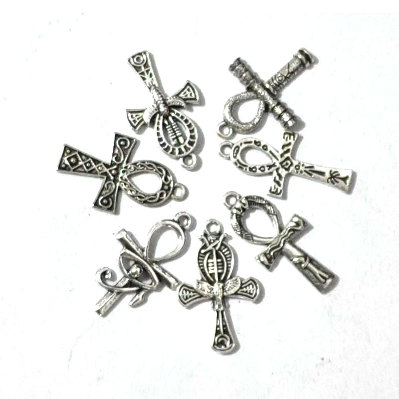 Women'S Egyptian Accessories - 10 Stück ägyptische Lebenskreuz-Anhänger, Talismane für
