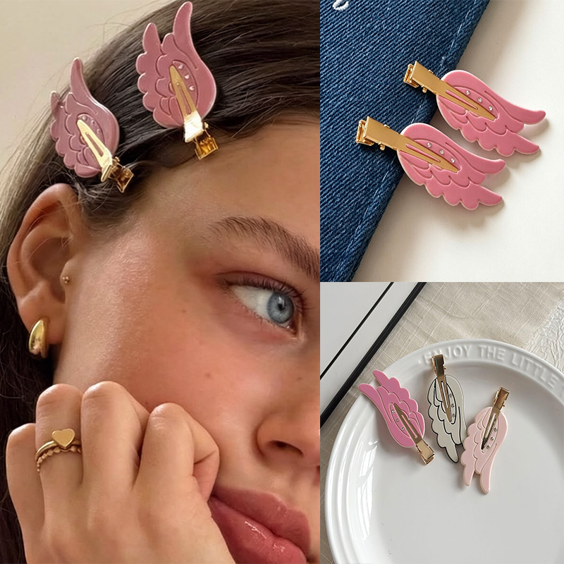 Women'S Vanity Accessories - Niedliche Flügel-Haarspangen, lustige Haarclips, Dopamin-Haarspangen ohne