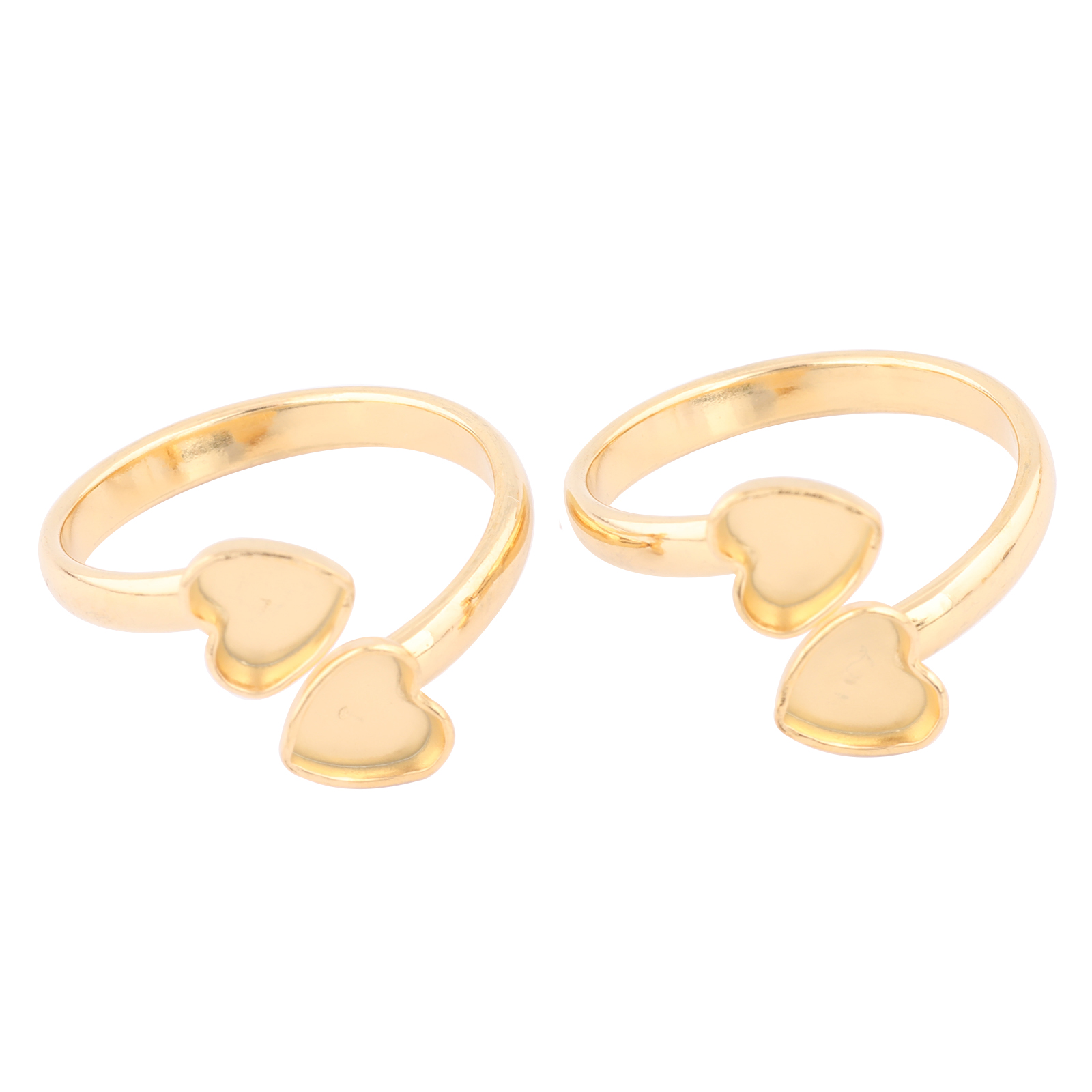 Ring Set Adjustable - 10 Stück Edelstahl vergoldet passend für