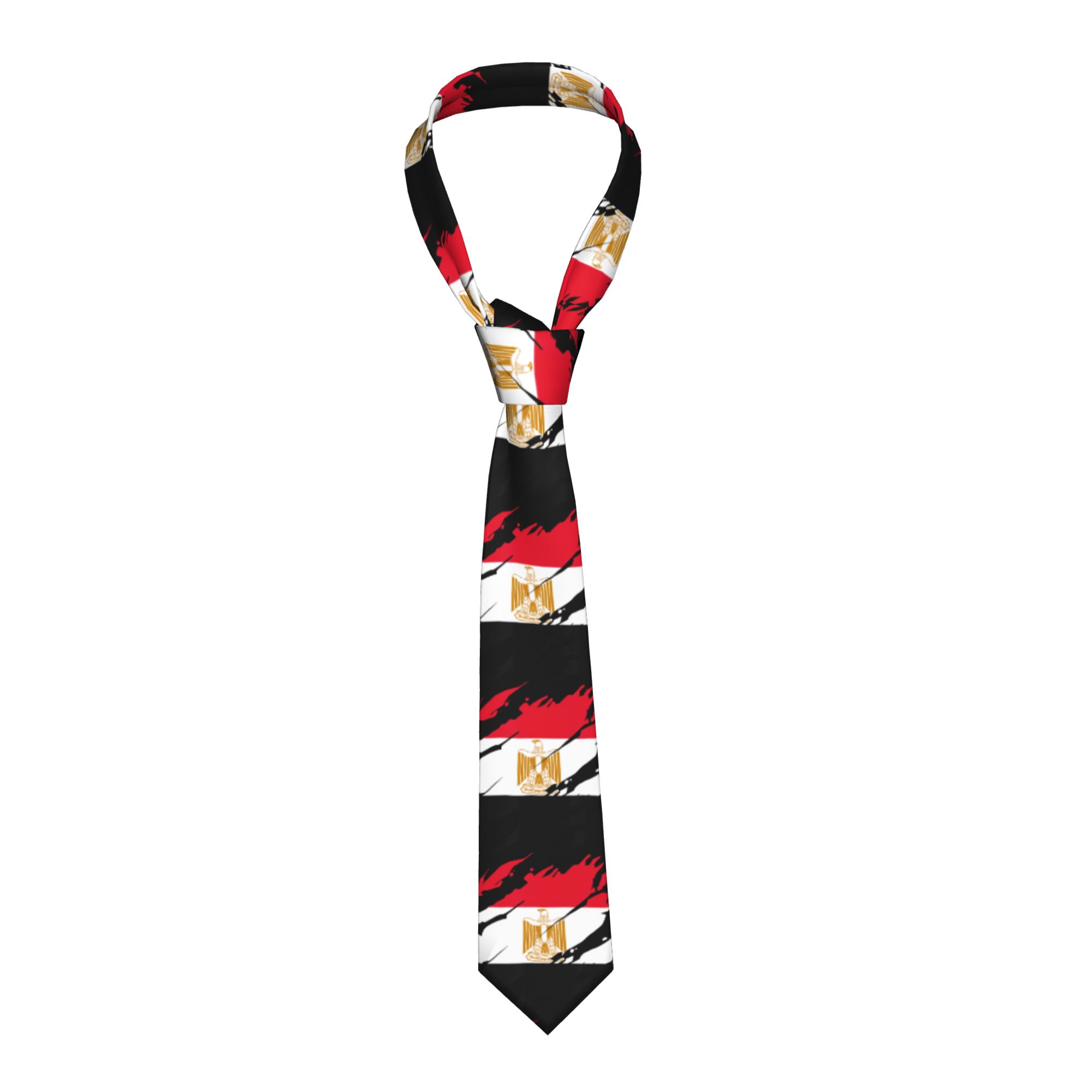Women'S Egyptian Accessories - Ägyptische Flagge Krawatte Unisex Seidenkrawatte Breite