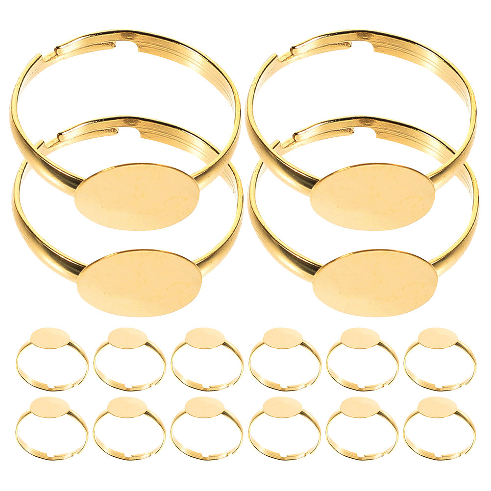 50 Stück Leere Ringfassungen,  – Ring Set Adjustable Bewertung und Preis