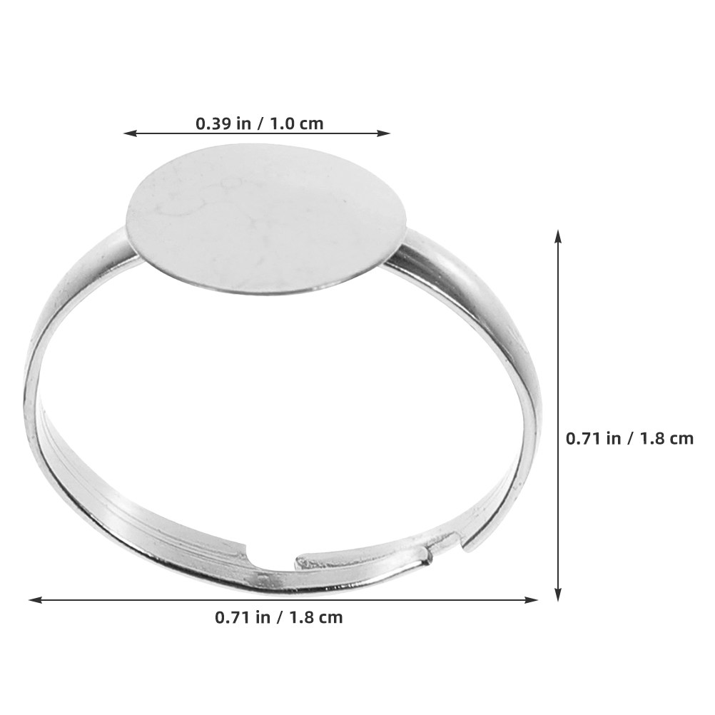 50 Stück Leere Ringfassungen,  – Ring Set Adjustable Bewertung und Preis