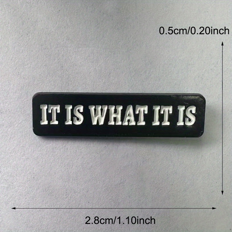 „It Is What It Is“ Buchstaben- – Women Accessories Quotes Bewertung und Preis