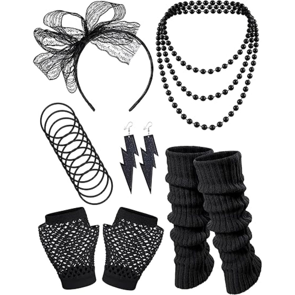 80er-Jahre-Kostüm-Accessoires  – Women Accessories Earrings Bewertung und Preis