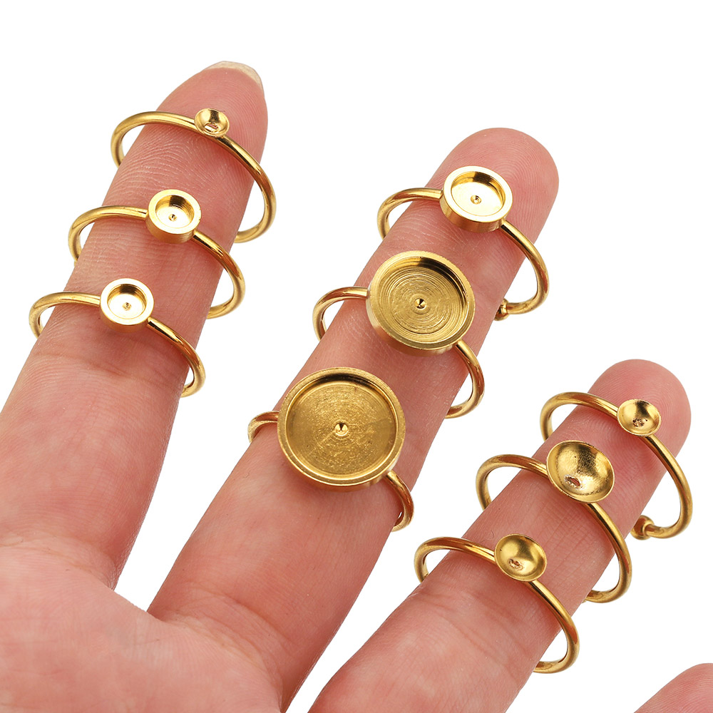 10 Stück Edelstahl Runde Verst – Ring Set Adjustable Bewertung und Preis