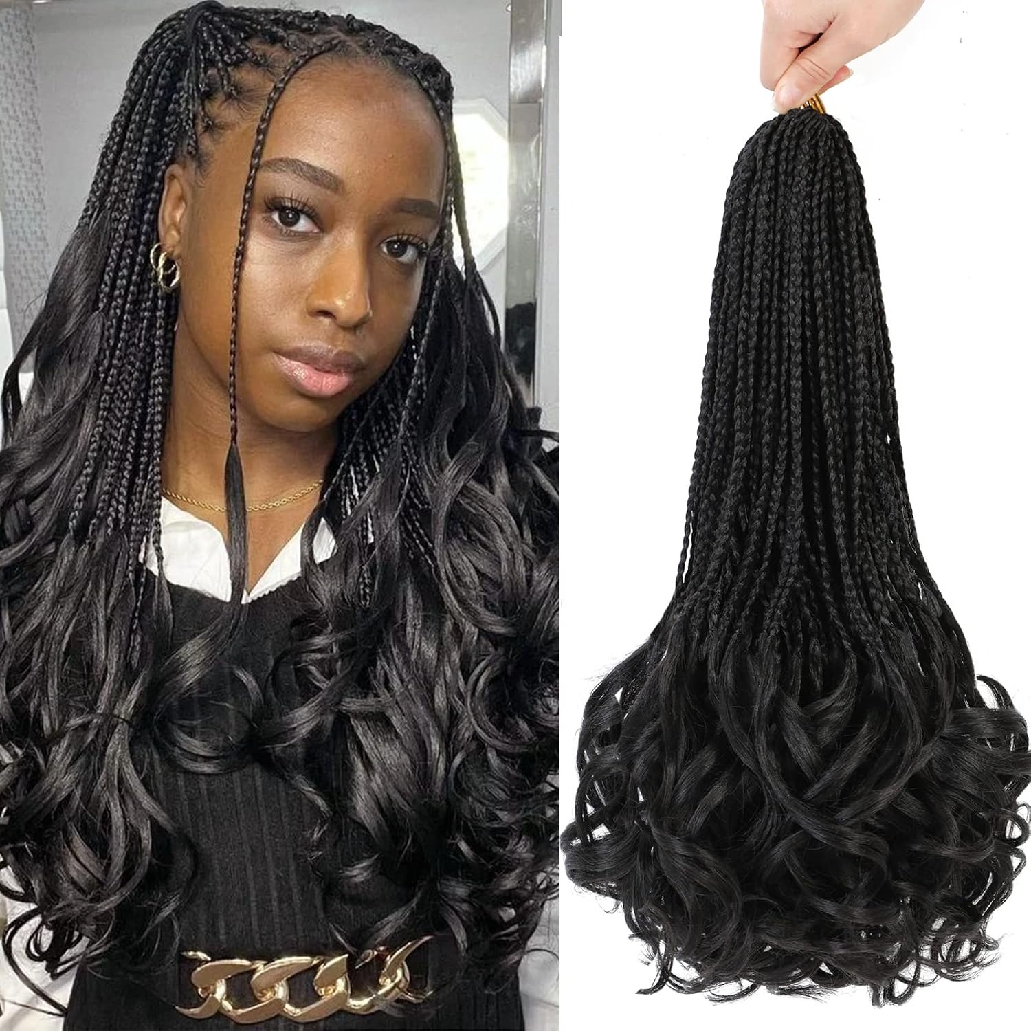 French Curl Crochet Braids 14  – Women Accessories Pack Bewertung und Preis
