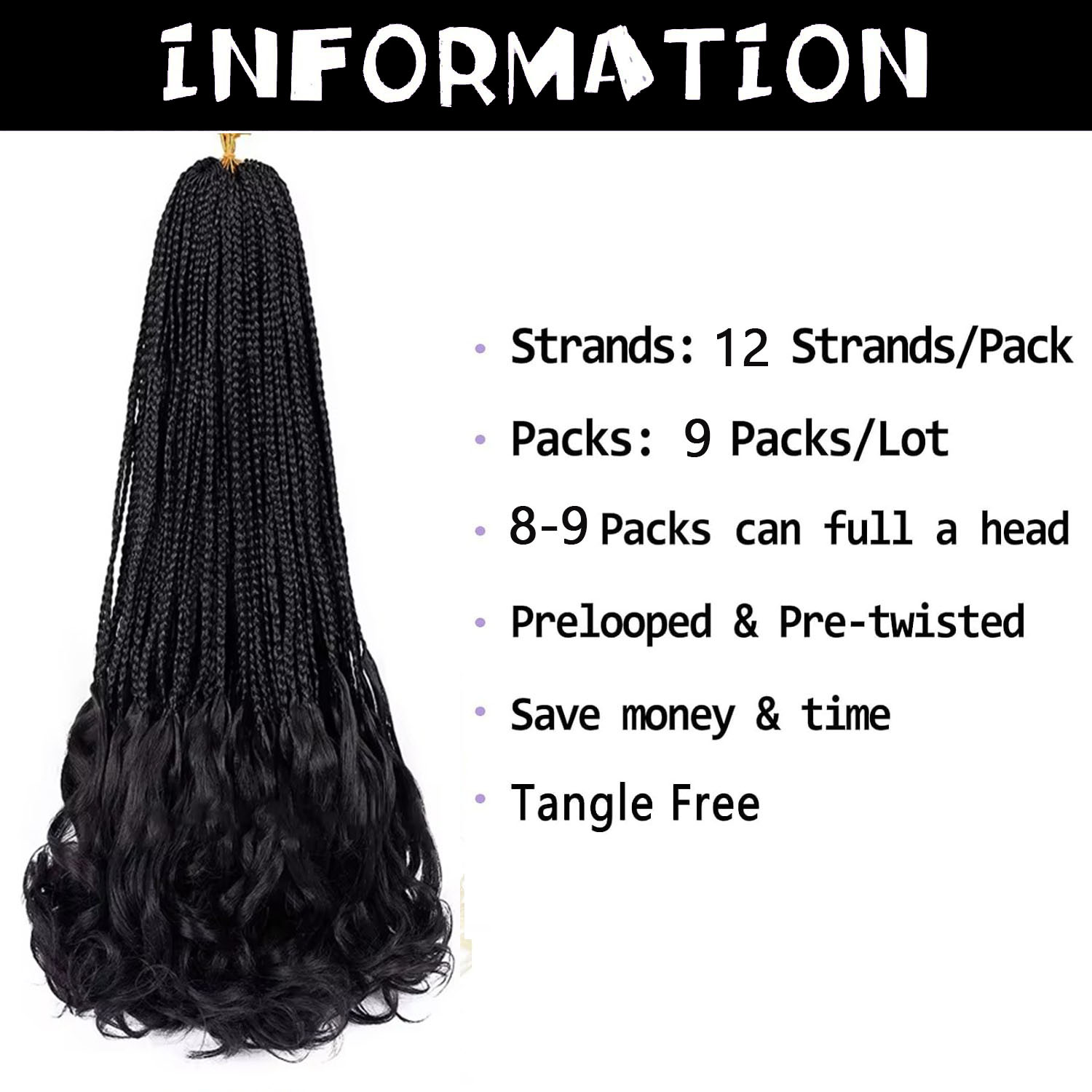 French Curl Crochet Braids 14  – Women Accessories Pack Bewertung und Preis