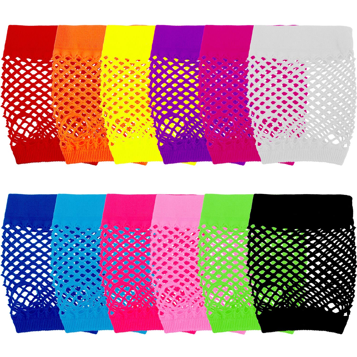 24 Paar fingerlose Neon-Netzha – Women'S Accessories In The 80S Bewertung und Preis