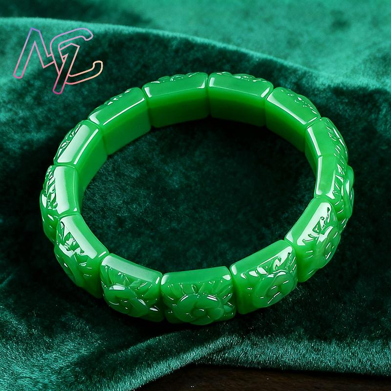 Echtes Jade-Blumen-Armband, Ar – Women Accessories Jewelry Bewertung und Preis