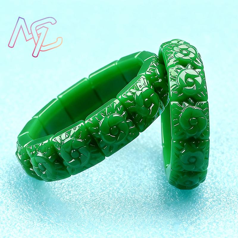 Echtes Jade-Blumen-Armband, Ar – Women Accessories Jewelry Bewertung und Preis