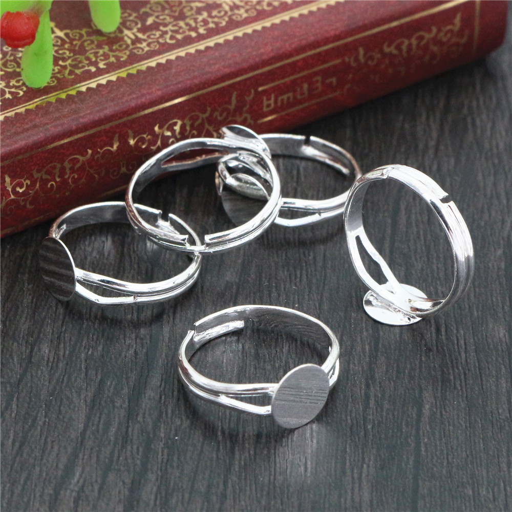 6/8/10/12 mm, 10 Stück, versil – Ring Set Adjustable Bewertung und Preis