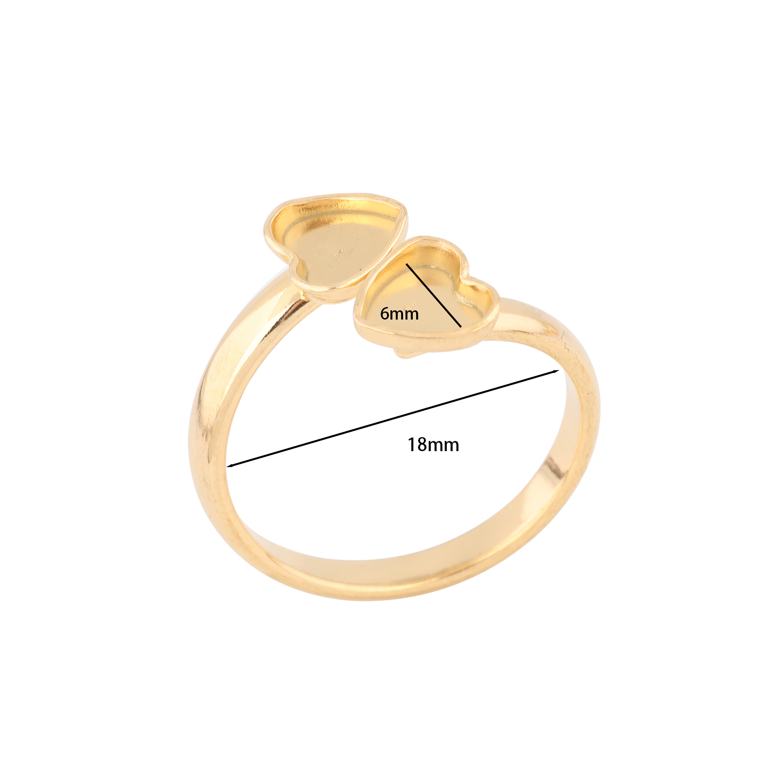 10 Stück Edelstahl vergoldet p – Ring Set Adjustable Bewertung und Preis