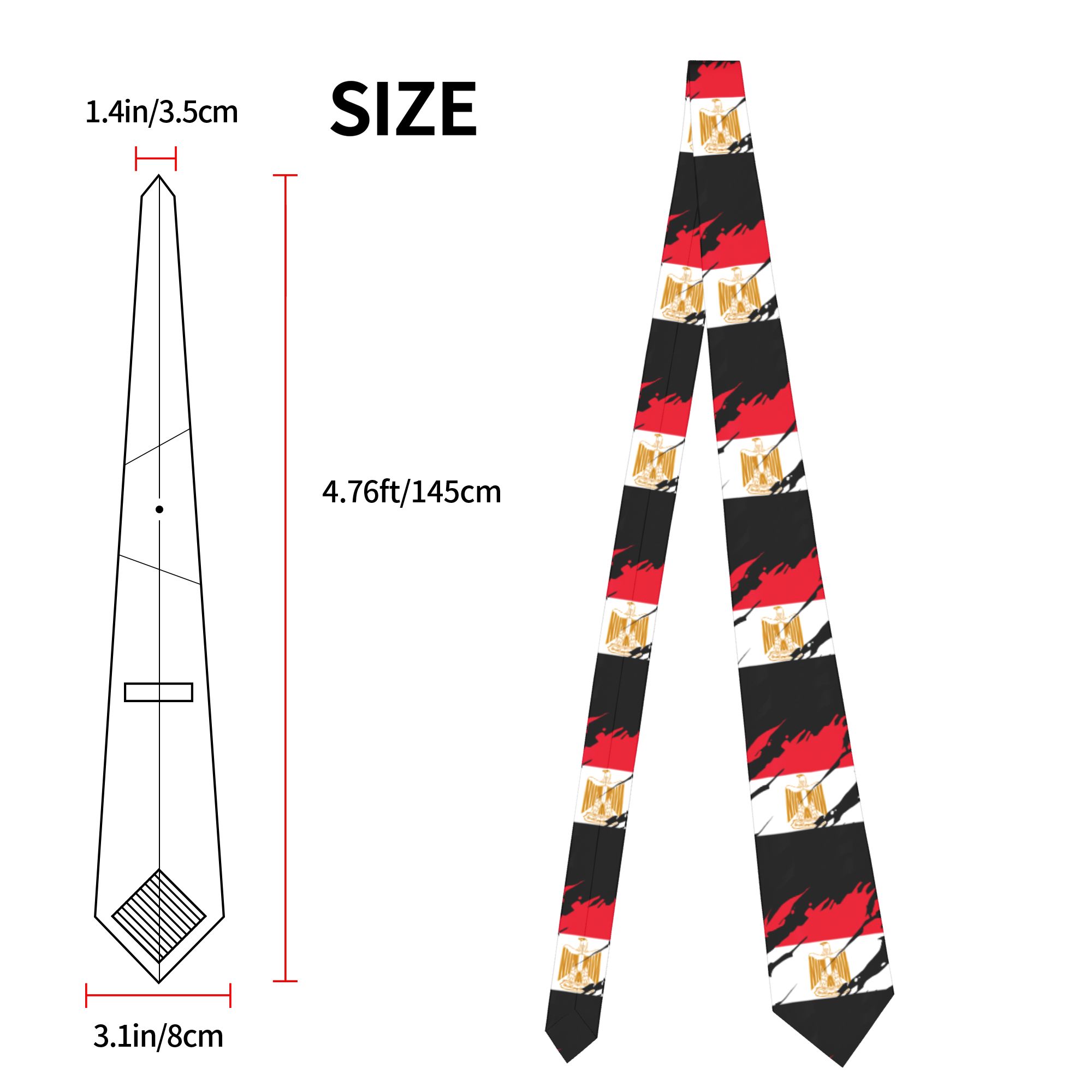 Ägyptische Flagge Krawatte Uni – Women'S Egyptian Accessories Bewertung und Preis